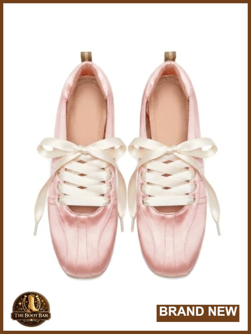 Lace-Up Ballet Flats Square Toe Ribbon Laces Satin Casual Dressy Flat Shoes